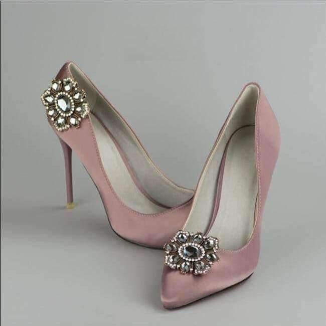 Planet Gates (1pair) luxury classic crystal removable sparkling water drill shoe buckle shoe accessories DIY shoe clips.