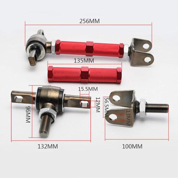 Planet Gates 1pair REAR Adjustable Racing Rear Suspension Camber Control Arms Kit For Honda Civic EP3 TYPE R DC5 ES1 EP2 SPORT EPCA7044