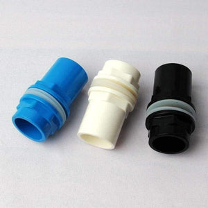 Planet Gates 1pc 32mm  Male Thread Connector Fish Tank Aquarium Water Supply Pipe Fittings Straight Plastic PVC Joints White Black Blue