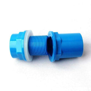 Planet Gates 1pc 32mm  Male Thread Connector Fish Tank Aquarium Water Supply Pipe Fittings Straight Plastic PVC Joints White Black Blue