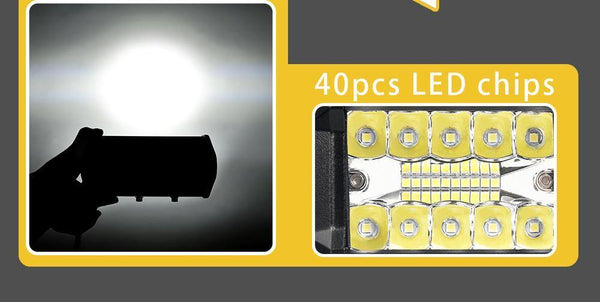 Planet Gates 1PC 3D Flood / China LED Bar 7 inch LED Light Bar Work Light for Driving Offroad Boat Car Tractor Truck 4x4 SUV ATV 12V 24V Off Road