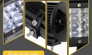 Planet Gates 1PC 3D Flood / China LED Bar 7 inch LED Light Bar Work Light for Driving Offroad Boat Car Tractor Truck 4x4 SUV ATV 12V 24V Off Road