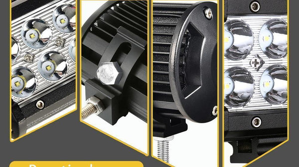 Planet Gates 1PC 3D Flood / China LED Bar 7 inch LED Light Bar Work Light for Driving Offroad Boat Car Tractor Truck 4x4 SUV ATV 12V 24V Off Road