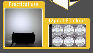 Planet Gates 1PC 3D Flood / China LED Bar 7 inch LED Light Bar Work Light for Driving Offroad Boat Car Tractor Truck 4x4 SUV ATV 12V 24V Off Road