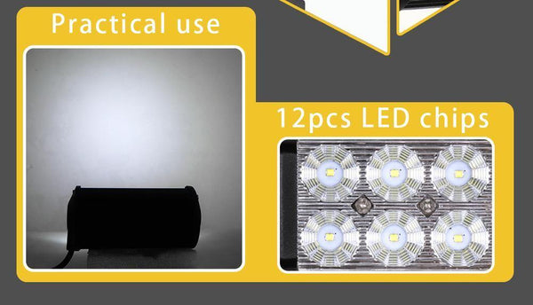 Planet Gates 1PC 3D Flood / China LED Bar 7 inch LED Light Bar Work Light for Driving Offroad Boat Car Tractor Truck 4x4 SUV ATV 12V 24V Off Road