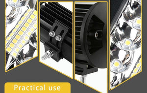 Planet Gates 1PC 3D Flood / China LED Bar 7 inch LED Light Bar Work Light for Driving Offroad Boat Car Tractor Truck 4x4 SUV ATV 12V 24V Off Road