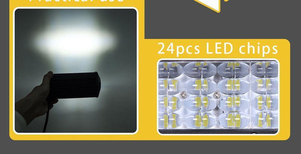 Planet Gates 1PC 3D Flood / China LED Bar 7 inch LED Light Bar Work Light for Driving Offroad Boat Car Tractor Truck 4x4 SUV ATV 12V 24V Off Road