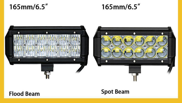 Planet Gates 1PC 3D Flood / China LED Bar 7 inch LED Light Bar Work Light for Driving Offroad Boat Car Tractor Truck 4x4 SUV ATV 12V 24V Off Road