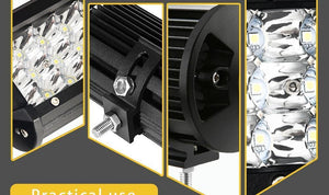 Planet Gates 1PC 3D Flood / China LED Bar 7 inch LED Light Bar Work Light for Driving Offroad Boat Car Tractor Truck 4x4 SUV ATV 12V 24V Off Road