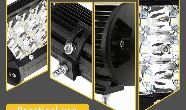 Planet Gates 1PC 3D Flood / China LED Bar 7 inch LED Light Bar Work Light for Driving Offroad Boat Car Tractor Truck 4x4 SUV ATV 12V 24V Off Road