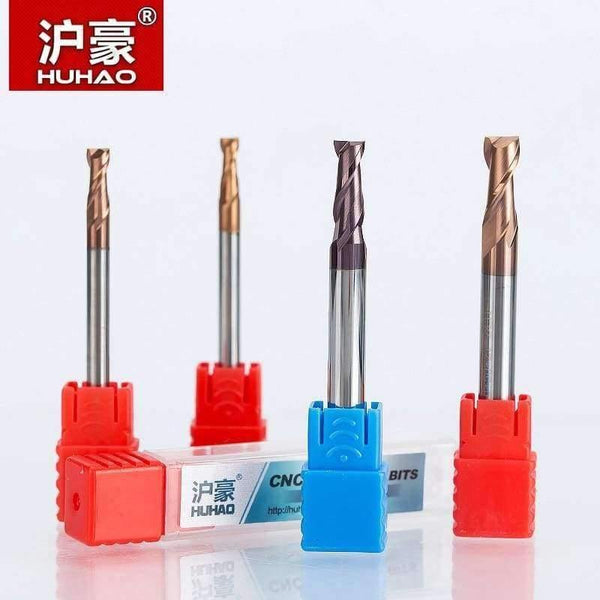 Planet Gates 1PC 4mm 6mm  2 Flutes Spiral  TiAIN Coating  End Mill CNC Milling Cutter HRC55 router bit for Aluminum CNC milling machine