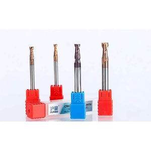 Planet Gates 1PC 4mm 6mm  2 Flutes Spiral  TiAIN Coating  End Mill CNC Milling Cutter HRC55 router bit for Aluminum CNC milling machine