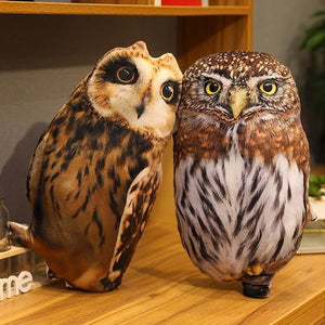 Planet Gates 1pc 50cm Simulation Plush Owl Sleeping Pillows Soft Stuffed Animals Eagle Cushion Sofa Decor Cartoon Bird Toys For Kids Gift
