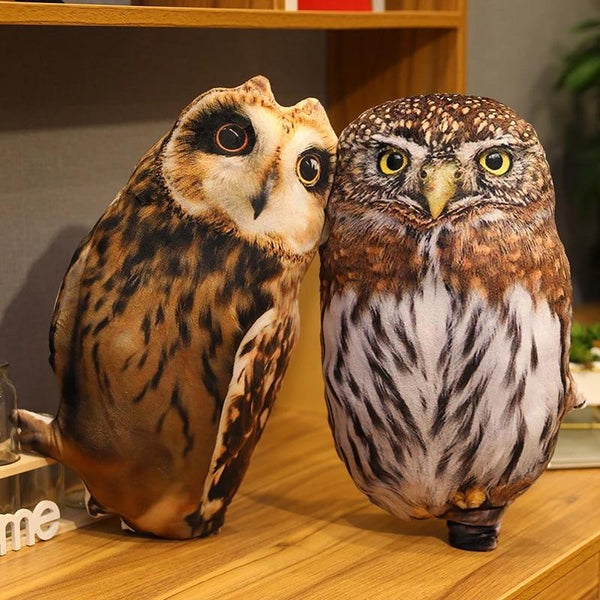 Planet Gates 1pc 50cm Simulation Plush Owl Sleeping Pillows Soft Stuffed Animals Eagle Cushion Sofa Decor Cartoon Bird Toys For Kids Gift