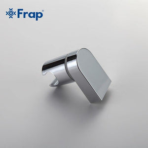 Planet Gates 1pc ABS Swivel Handheld Shower Seat With Shower Hose Connector Round Chrome Polished Hook F30-1