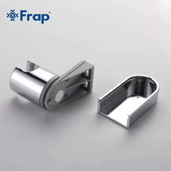 Planet Gates 1pc ABS Swivel Handheld Shower Seat With Shower Hose Connector Round Chrome Polished Hook F30-1