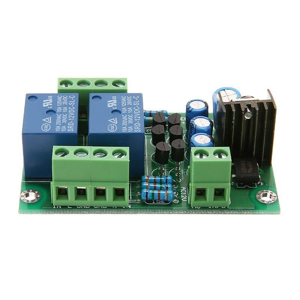 1pc Audio Speaker Protection Boards Assembled Stereo Loud Speaker Circuit Board Dual Channel Relay PCB Circuit Module 12-15V (as picture shown)