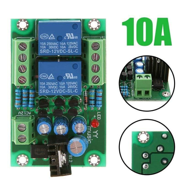 1pc Audio Speaker Protection Boards Assembled Stereo Loud Speaker Circuit Board Dual Channel Relay PCB Circuit Module 12-15V (as picture shown)