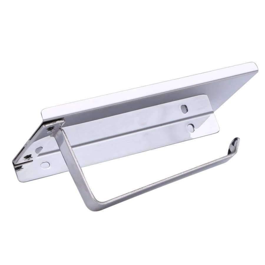 Planet Gates 1Pc Bathroom Roll Towel Tissue Paper Holder Stainless Steel Phone Shelf Rack Bathroom Product Tissue Boxes Organizer