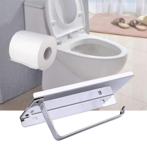 Planet Gates 1Pc Bathroom Roll Towel Tissue Paper Holder Stainless Steel Phone Shelf Rack Bathroom Product Tissue Boxes Organizer