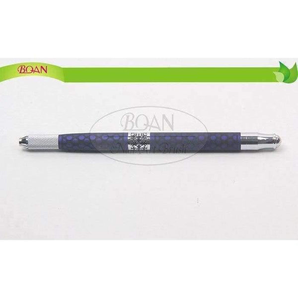 Planet Gates 1Pc  Blue Metal Handle Eyebrow Pen 2 Sides Manual Tatoo Pen Microblading Eyebrow Tattooing Tool For 3D Eyebrow Embroidery