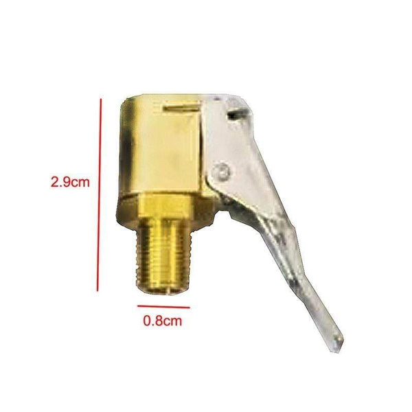 Planet Gates 1PC Car Auto Brass 8mm Tyre Wheel Tire Air Chuck Inflator Pump Valve Clip Connector For Compressor Car Accessories