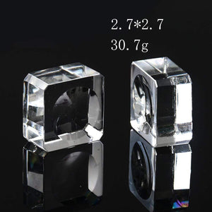 Planet Gates 1PC Clear Crystal Ball Stand Display Holder Crystal Ball Base Square Glass Sphere Display Stand Table Home Decoration Crafts