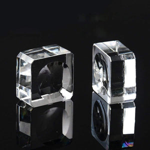 Planet Gates 1PC Clear Crystal Ball Stand Display Holder Crystal Ball Base Square Glass Sphere Display Stand Table Home Decoration Crafts