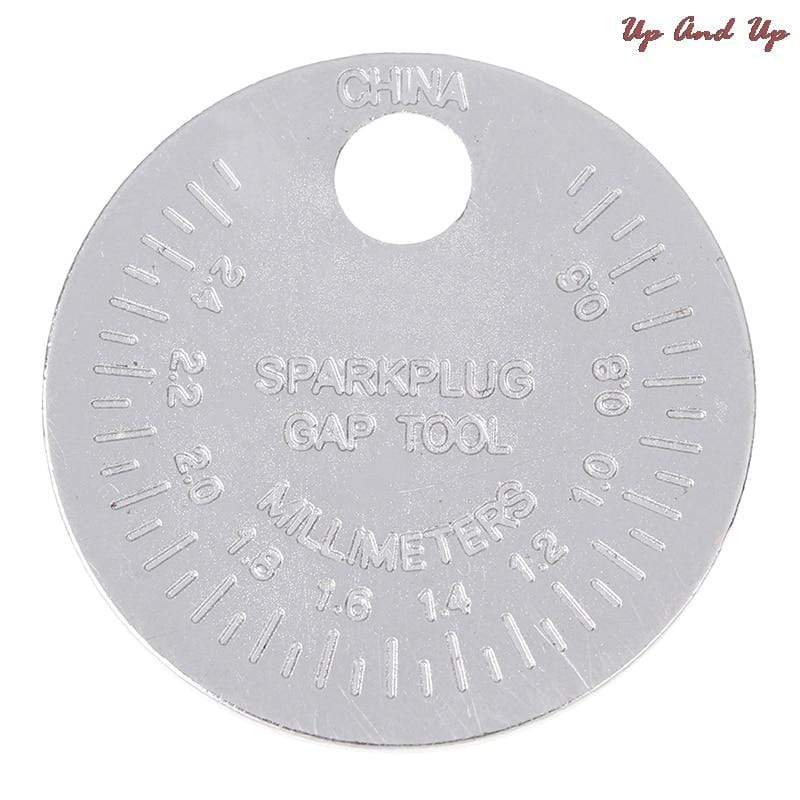Planet Gates 1pc Coin- Type 0.6-2.4mm Spark Plug Gap Gauge Measurement Tool Range Spark Plug Gage Caliber Measuring Tool