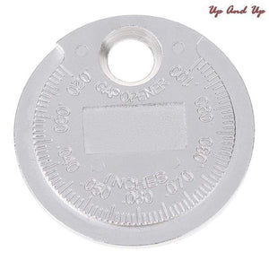 Planet Gates 1pc Coin- Type 0.6-2.4mm Spark Plug Gap Gauge Measurement Tool Range Spark Plug Gage Caliber Measuring Tool