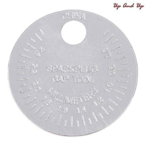 Planet Gates 1pc Coin- Type 0.6-2.4mm Spark Plug Gap Gauge Measurement Tool Range Spark Plug Gage Caliber Measuring Tool