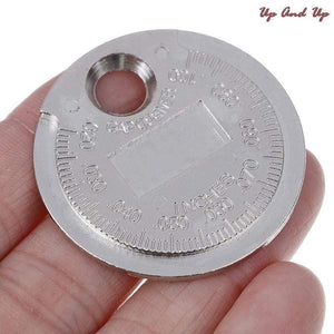 Planet Gates 1pc Coin- Type 0.6-2.4mm Spark Plug Gap Gauge Measurement Tool Range Spark Plug Gage Caliber Measuring Tool