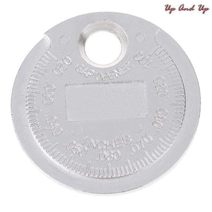 Planet Gates 1pc Coin- Type 0.6-2.4mm Spark Plug Gap Gauge Measurement Tool Range Spark Plug Gage Caliber Measuring Tool