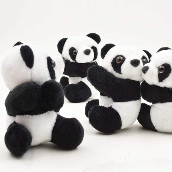 Planet Gates 1PC Creative Plush Panda Clip Black White Hugging Panda Curtain Clip Bookmark Notes Small Stuffed Animal Doll  Souvenir Toys
