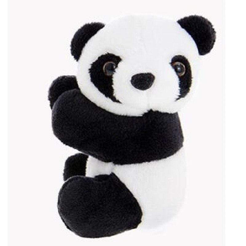 Planet Gates 1PC Creative Plush Panda Clip Black White Hugging Panda Curtain Clip Bookmark Notes Small Stuffed Animal Doll  Souvenir Toys