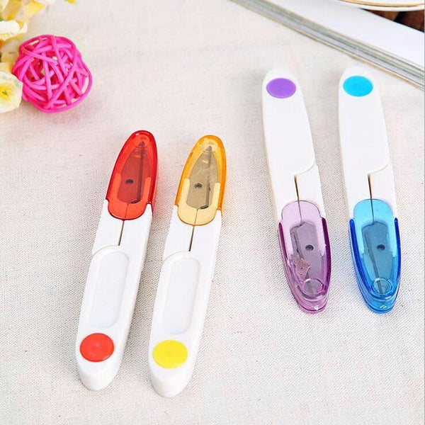 Planet Gates 1Pc DIY Stainless Steel Cross Stitch Needlework Scissors With Cover Snip Thread Cutter Arts Crafts Sewing Tools Accessories Seam