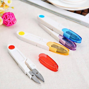 Planet Gates 1Pc DIY Stainless Steel Cross Stitch Needlework Scissors With Cover Snip Thread Cutter Arts Crafts Sewing Tools Accessories Seam