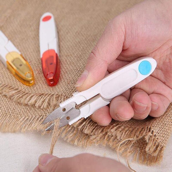 Planet Gates 1Pc DIY Stainless Steel Cross Stitch Needlework Scissors With Cover Snip Thread Cutter Arts Crafts Sewing Tools Accessories Seam