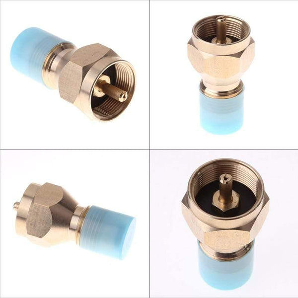 Planet Gates 1pc Gas Adapter Camping Stove Burner Adaptor Outdoor Valve Connector Propane Refill Lp Gas Furnace Cylinder Tank Heater