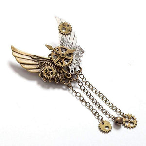 Planet Gates 1pc Girls Steampunk Gear Wings Hair Clip Goth Punk Vintage Lolita Lady Headwear hair accessories