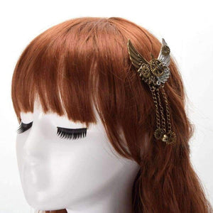 Planet Gates 1pc Girls Steampunk Gear Wings Hair Clip Goth Punk Vintage Lolita Lady Headwear hair accessories