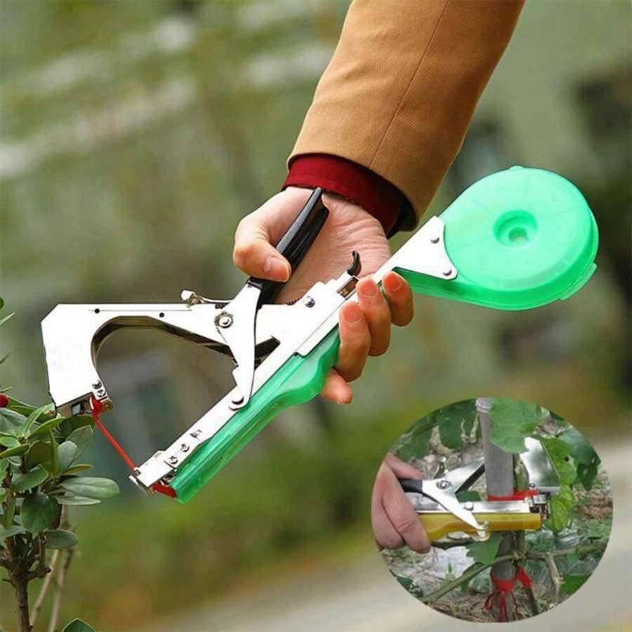 Planet Gates 1pc Handle Tapetool Labor Saving Plant Branch Handle Tying Binding Machine Flower Vegetable Binding Nails Tapes Grafting Gardening Tools