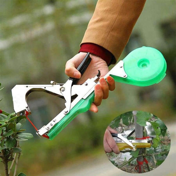 Planet Gates 1pc Handle Tapetool Labor Saving Plant Branch Handle Tying Binding Machine Flower Vegetable Binding Nails Tapes Grafting Gardening Tools