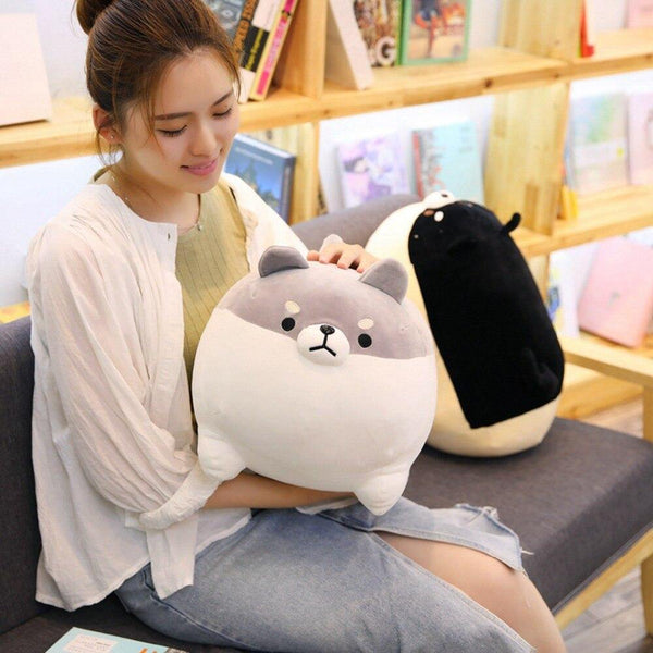 1pc Lovely Fat Shiba Inu & Corgi Dog Plush Toys Stuffed Soft Kawaii Animal Cartoon Pillow Dolls Gift For Kids Baby Children