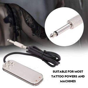 Planet Gates 1PC Mini Stainless Steel Tattoo Footswitch Control Foot Pedal Foot Switch Tattoo Power Supply for Power Tattoo Machine Accessory