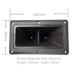 Planet Gates 1pc New 150W Dual Piezo Tweeters Horn Piezoelectric Speaker Buzzer Treble Piezo Head Driver for Home Subwoofer Stage Loudspeaker
