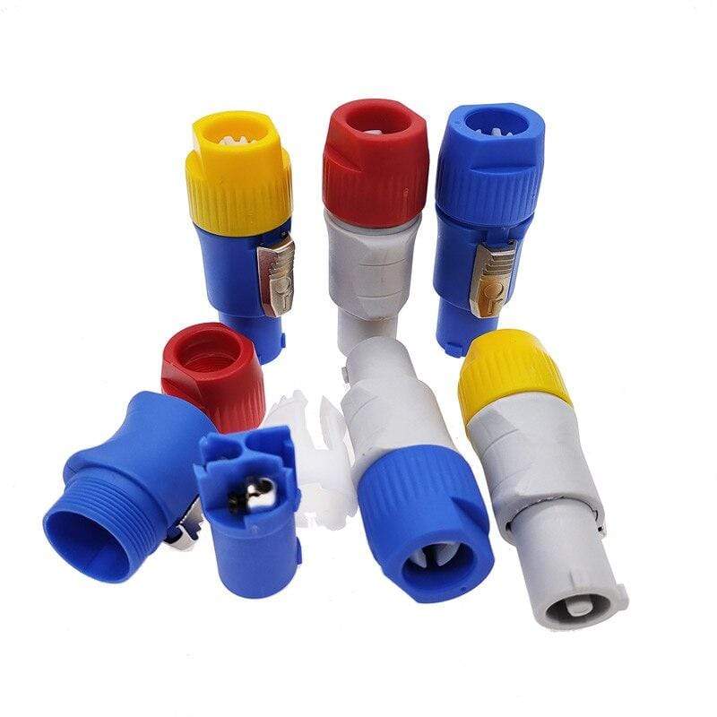 Planet Gates 1PC Powercon Connector 3 pins 20A 250V, NAC3FCA NAC3FCB, Power Speaker Cable Connector Male Plug For LED Screen Stage Lighting