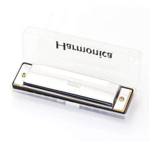 Planet Gates 1pc Silver Swan Harmonica 10 Hole Key of C Mouth Organ for Blues Rock Jazz Folk Harmonicas with Packaging Box