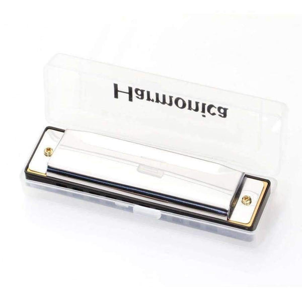 Planet Gates 1pc Silver Swan Harmonica 10 Hole Key of C Mouth Organ for Blues Rock Jazz Folk Harmonicas with Packaging Box