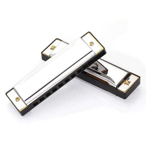 Planet Gates 1pc Silver Swan Harmonica 10 Hole Key of C Mouth Organ for Blues Rock Jazz Folk Harmonicas with Packaging Box